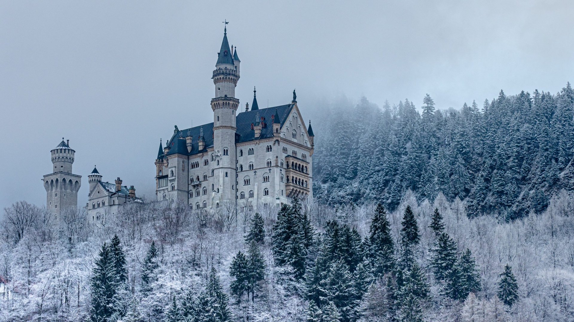 Schloss Neuschwanstein im Winter