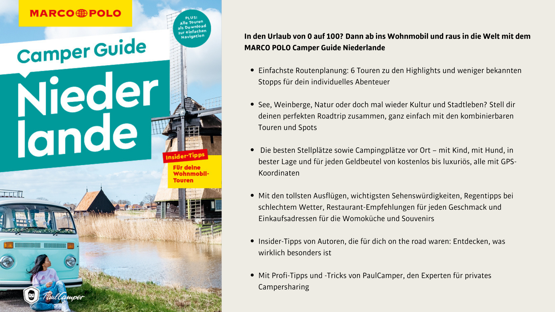 Miete einen Camper bei PaulCamper