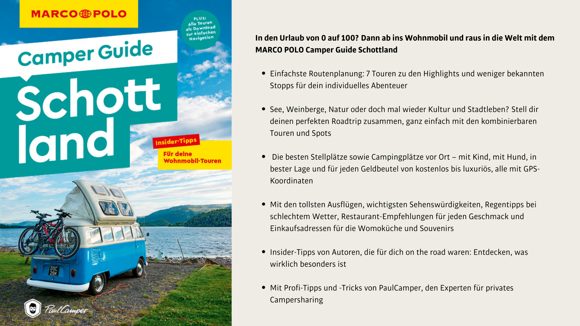 Miete einen Camper bei PaulCamper
