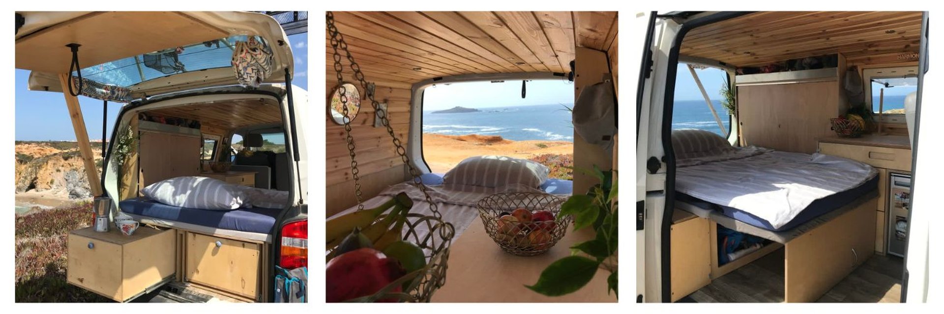 Selbstausgebauter Campingbus Boho Campingurlaub