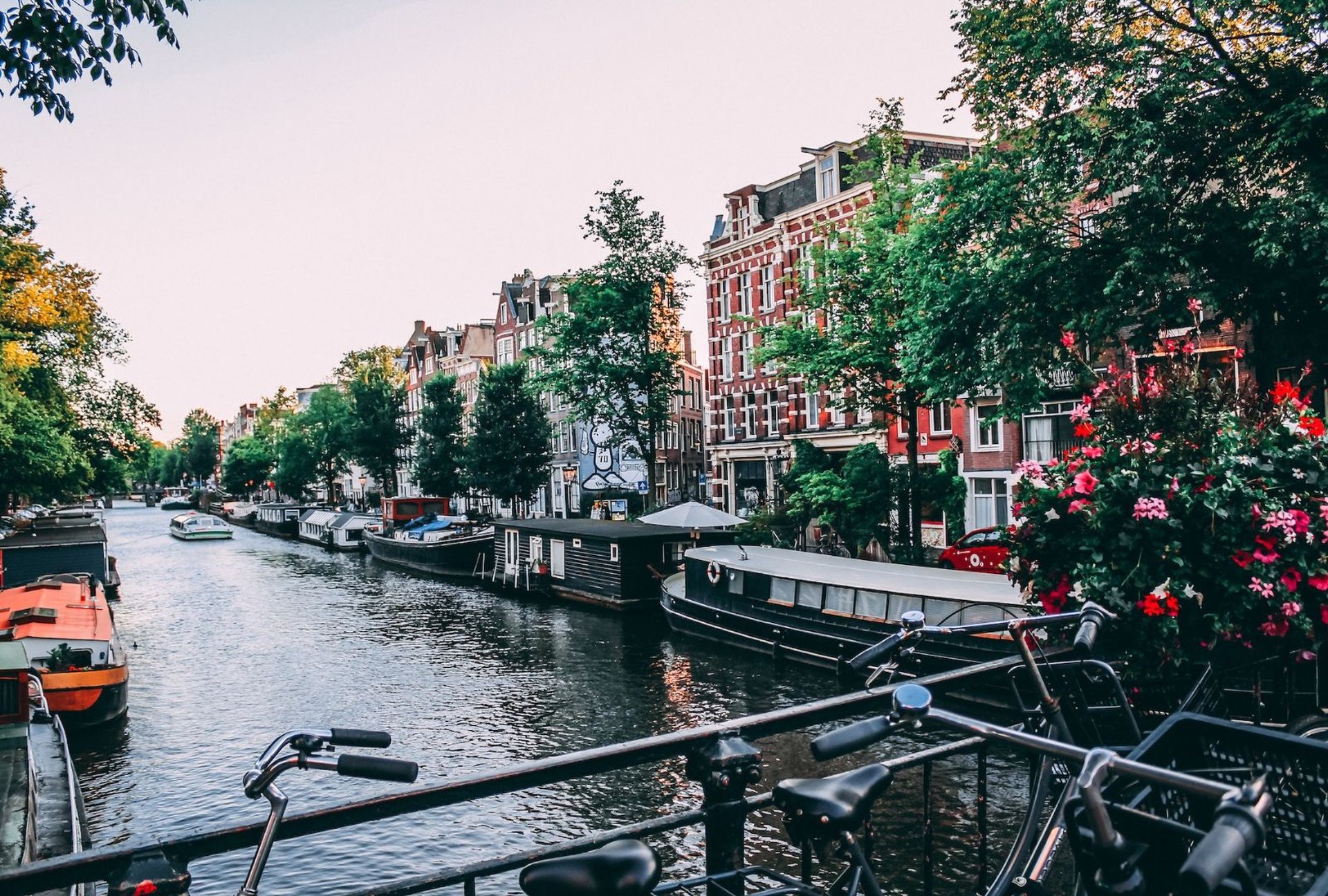 Camping Geburtstag feiern Amsterdam Sommer Grachten