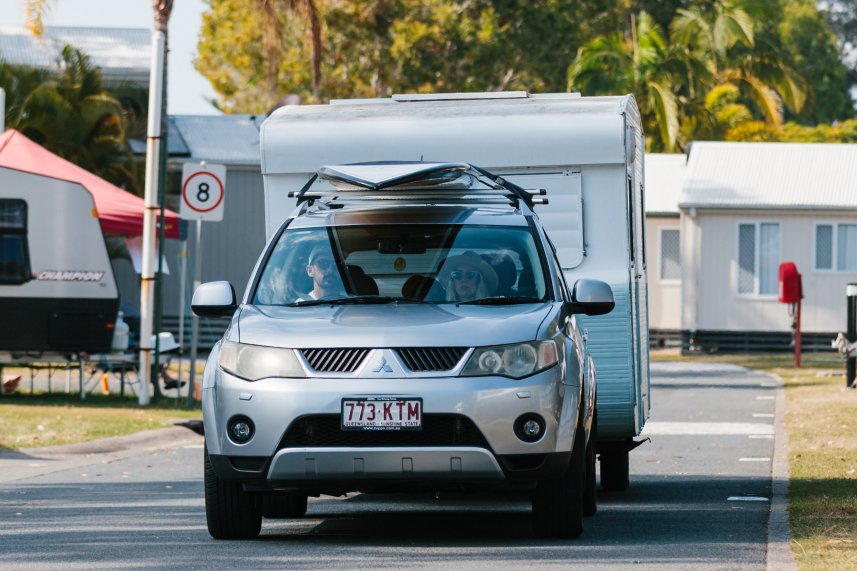 Families with school kids in a campervan