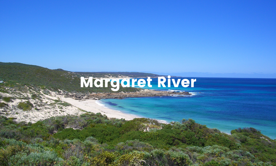 Campervan parked at a Margaret River winery, ready for a WA road trip adventure.