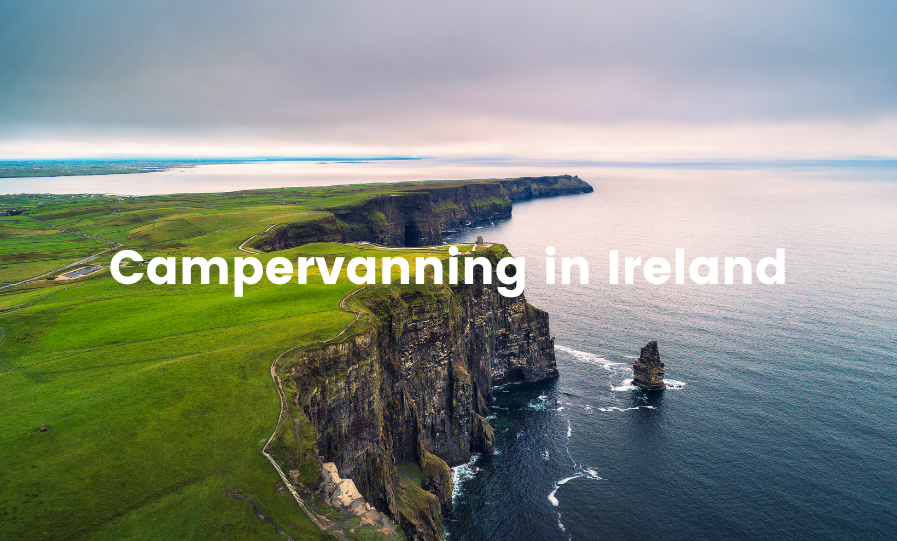Campervan holiday on the Emerald Isle: scenic road trip through the Irish countryside.