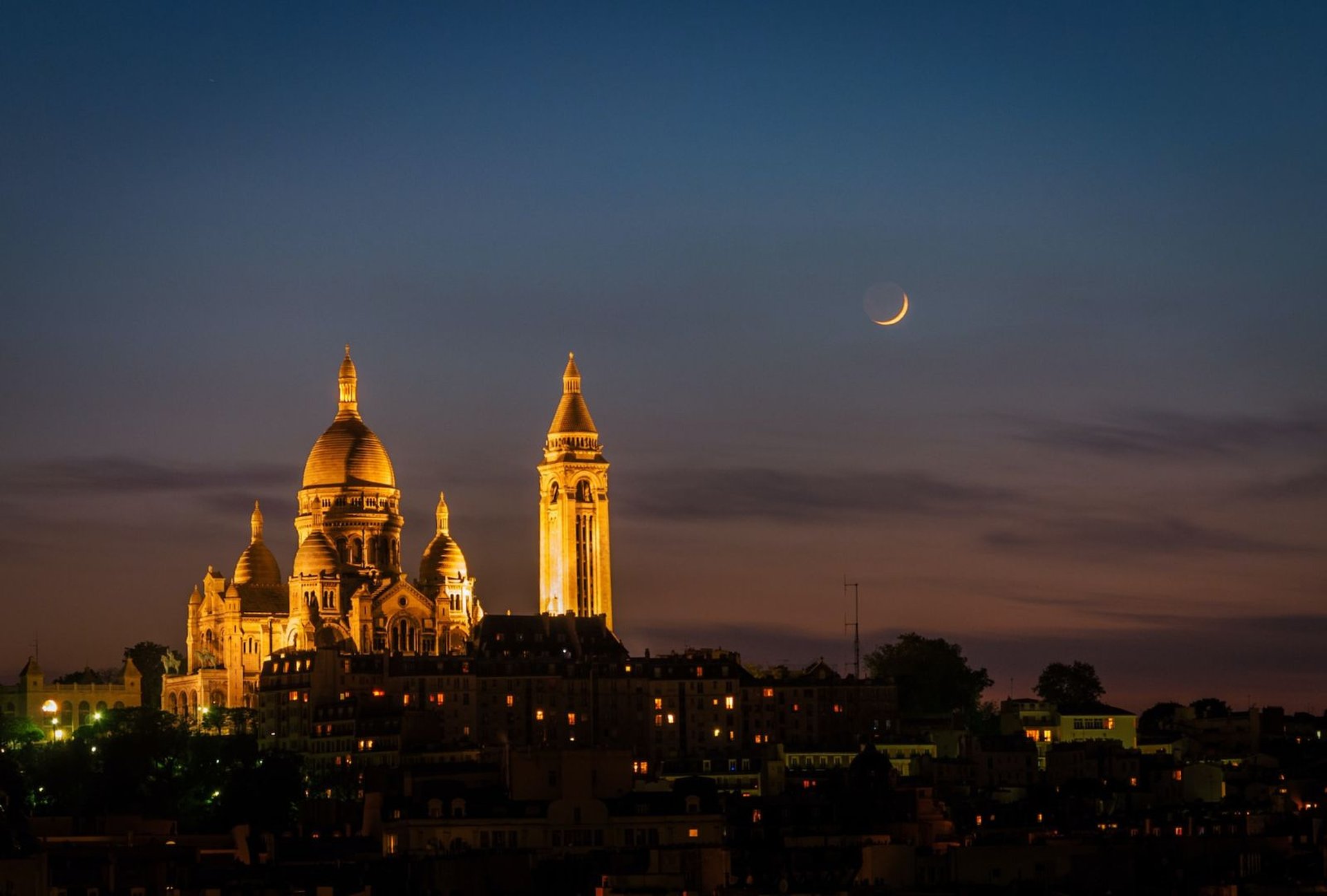 Sonnenuntergang über Paris