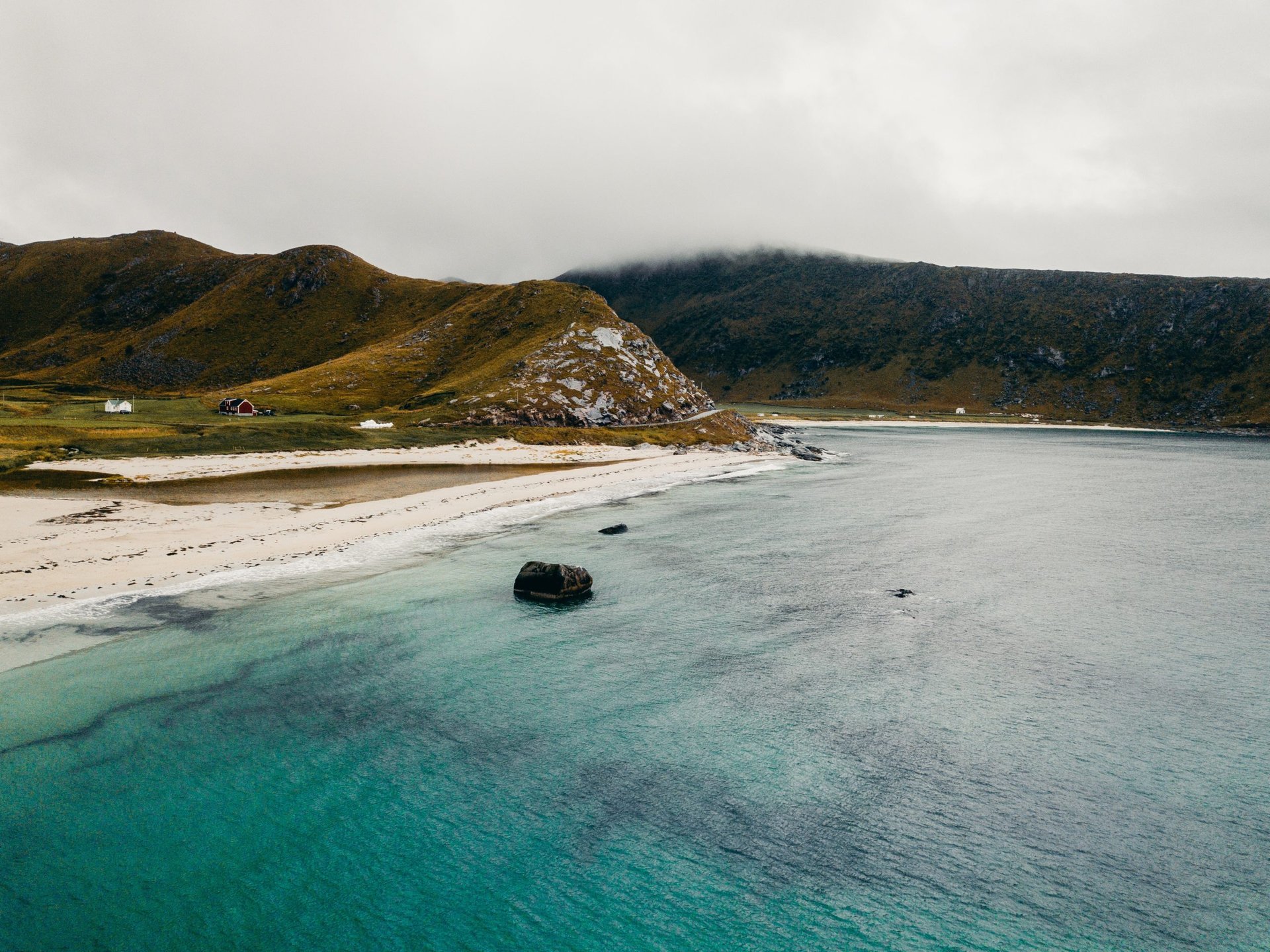 Traumhafter Strand auf den Lofoten