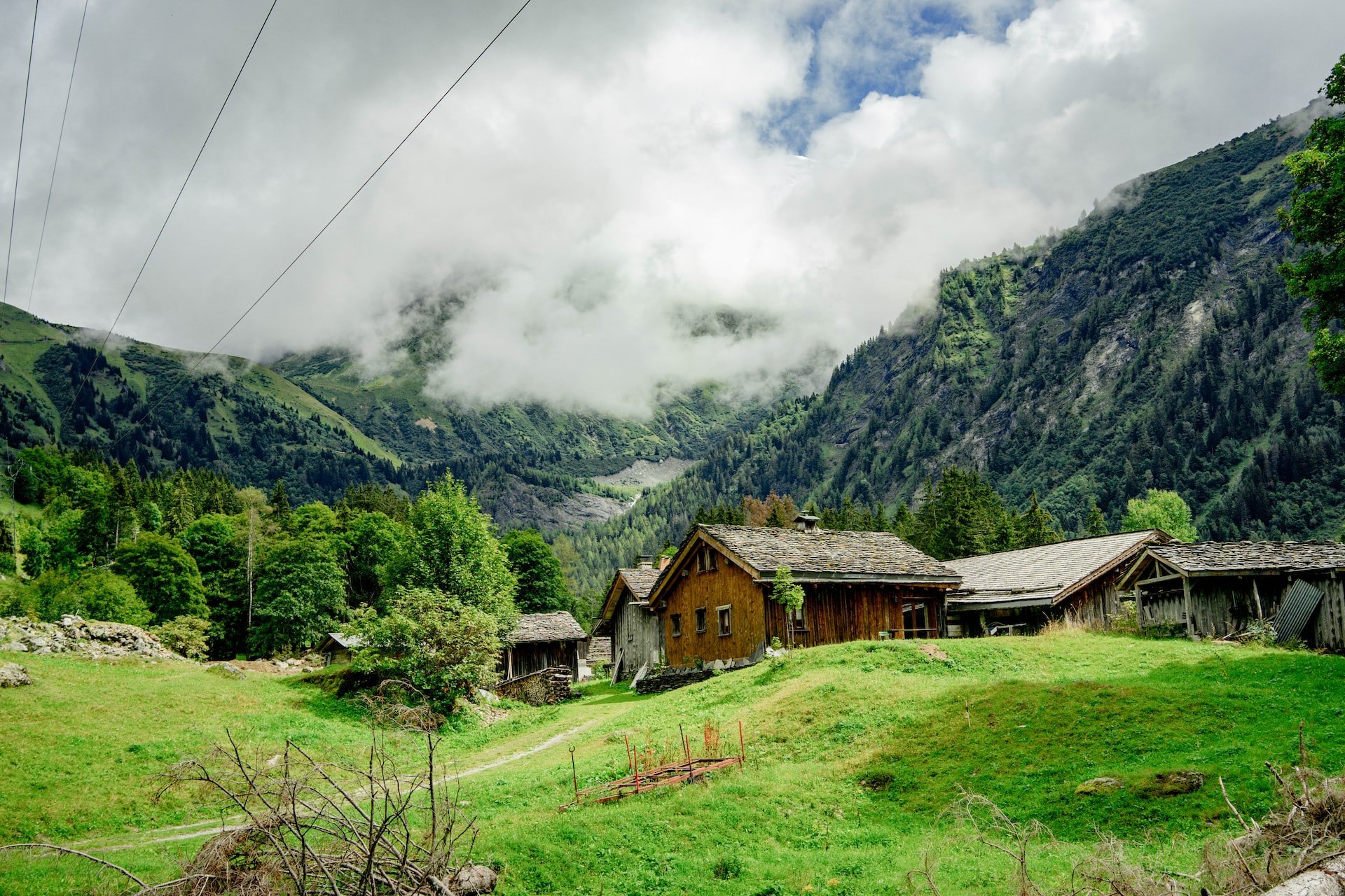La Fouly Valais Schweiz Berge Alpen Wanderurlaub