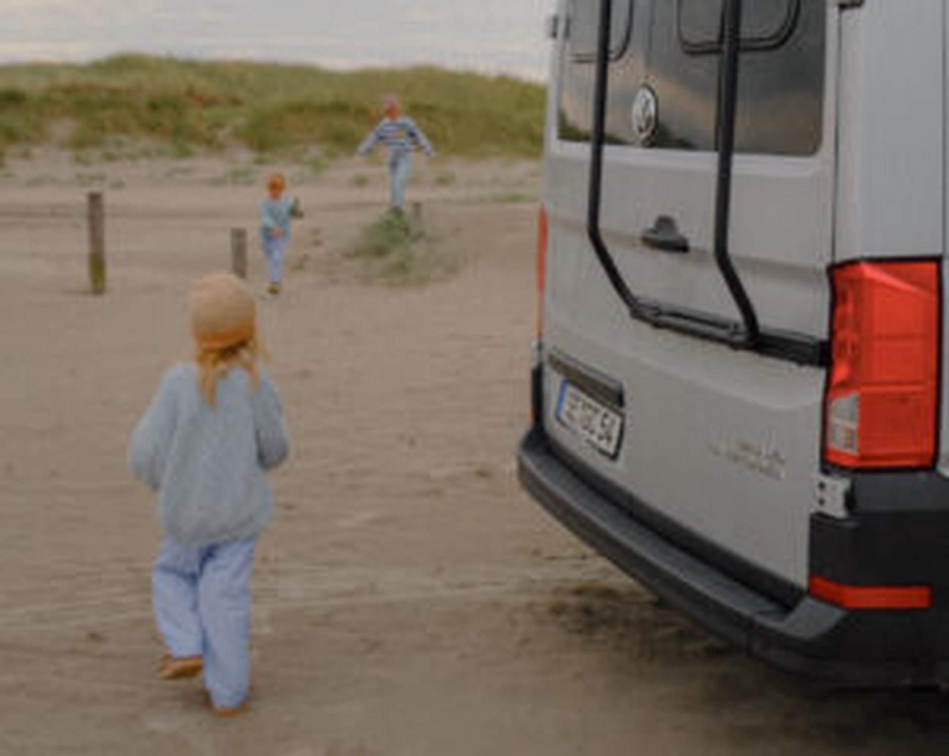 Kinder Camping am Meer