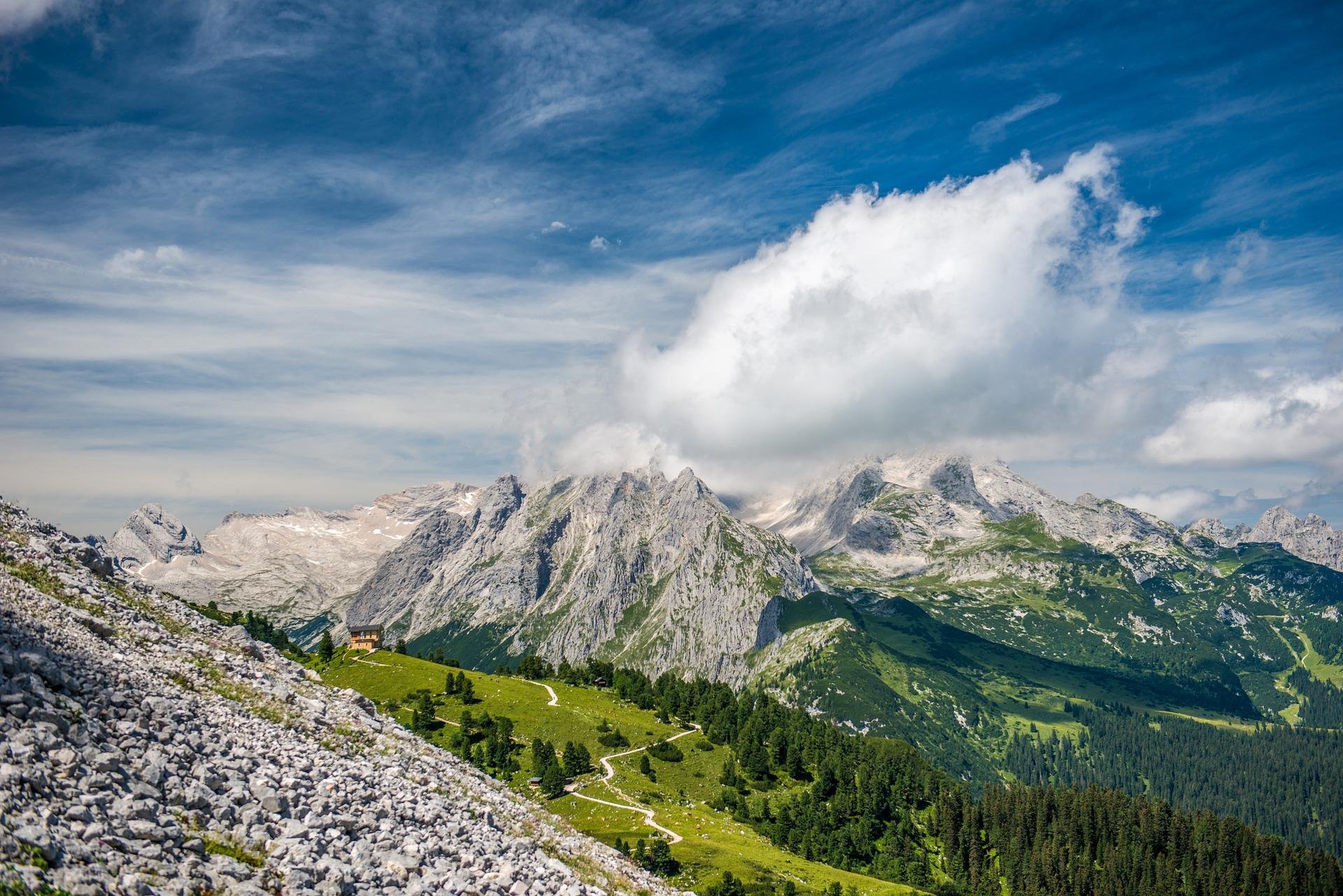 Zugspitze camping berge bayern