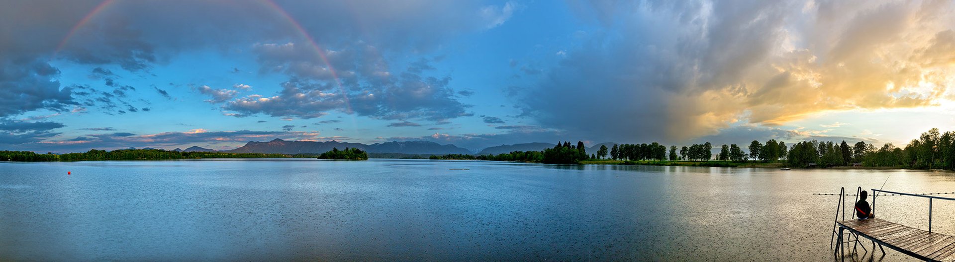 Campingplatz Staffelsee Regenbogen Sommerurlaub