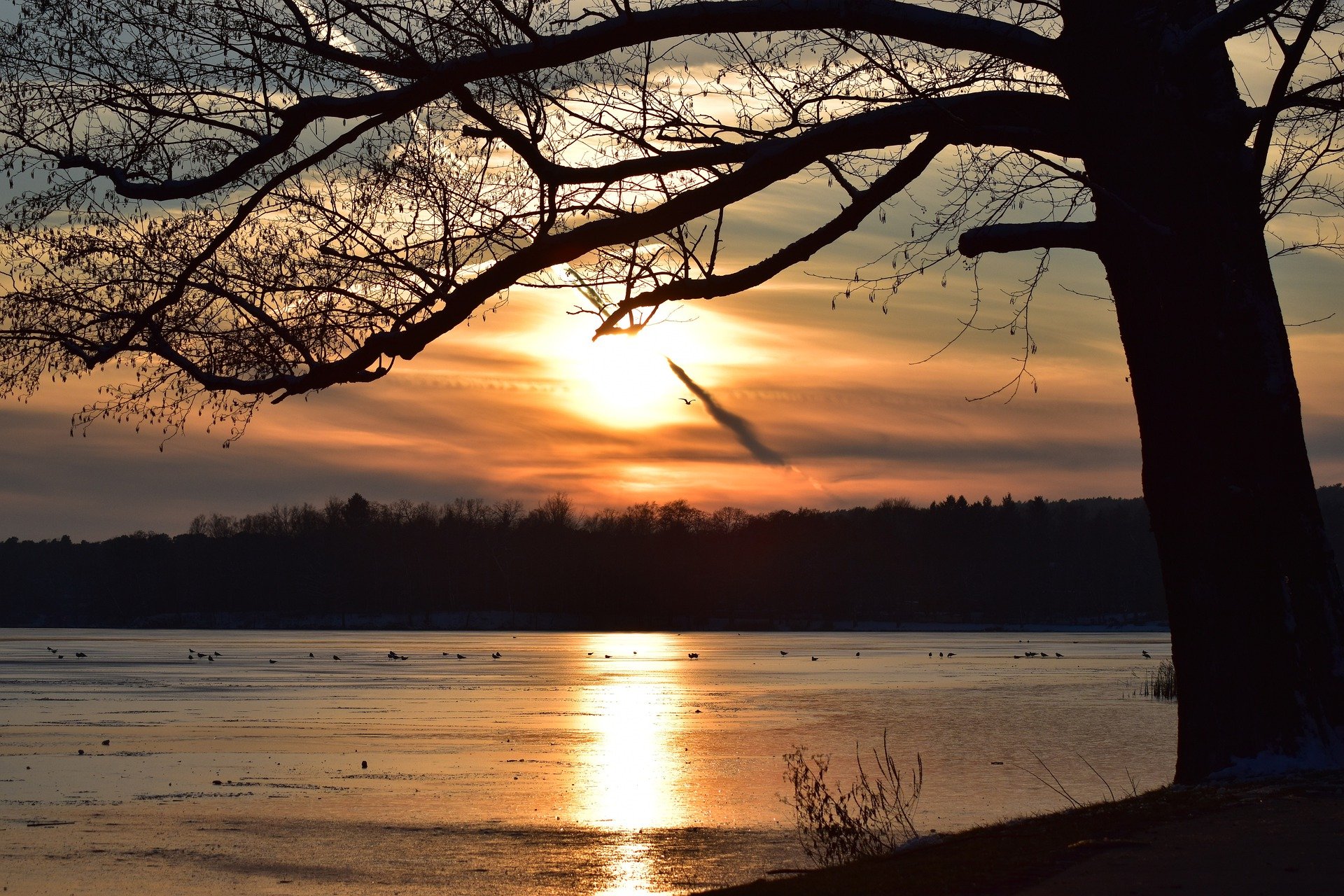 Scharmützelsee Sonnenuntergang Sommerurlaub Campingurlaub am See