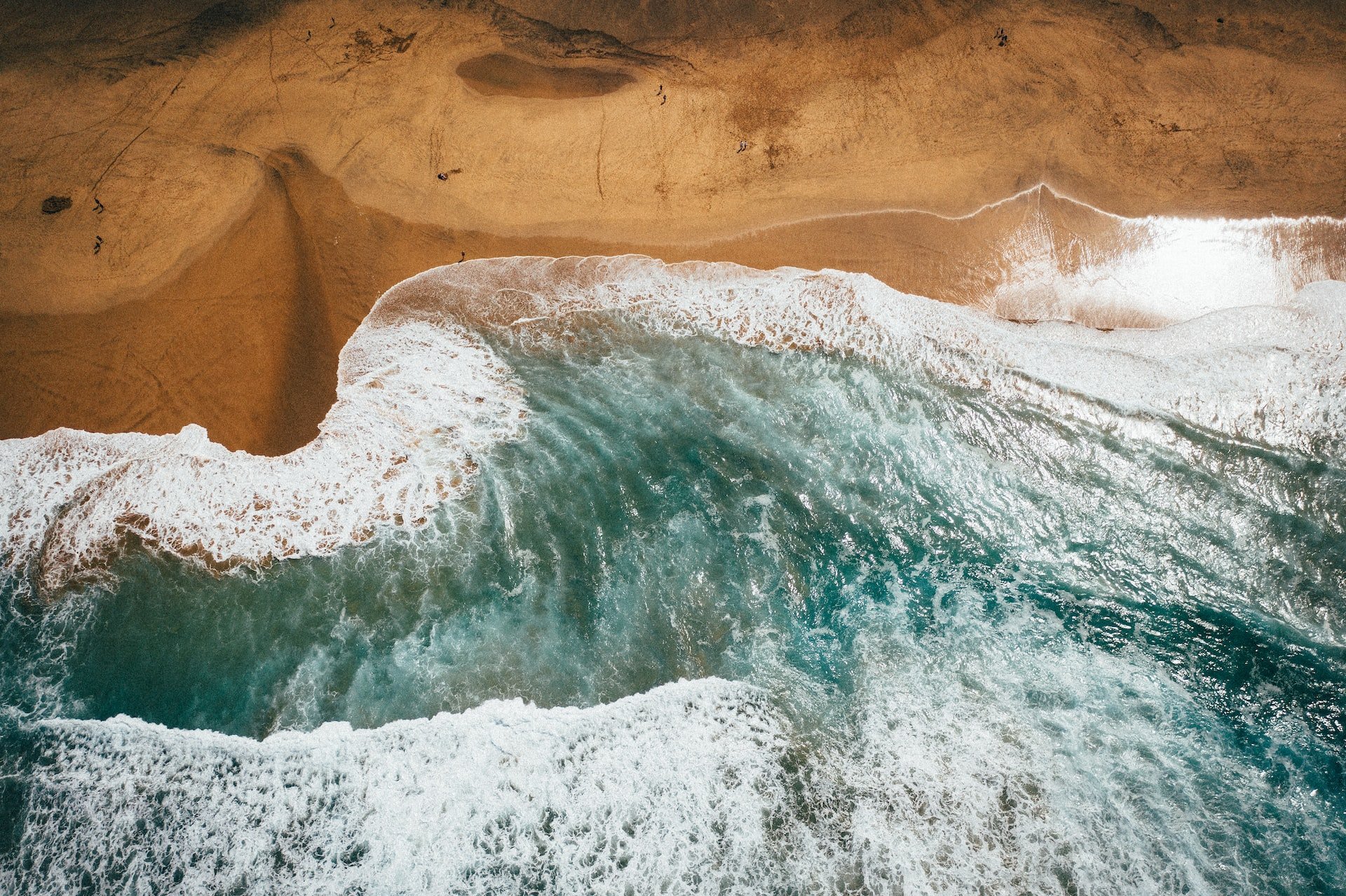 Fuerteventura Strand Wellen Meer Badeurlaub Campingurlaub am Meer