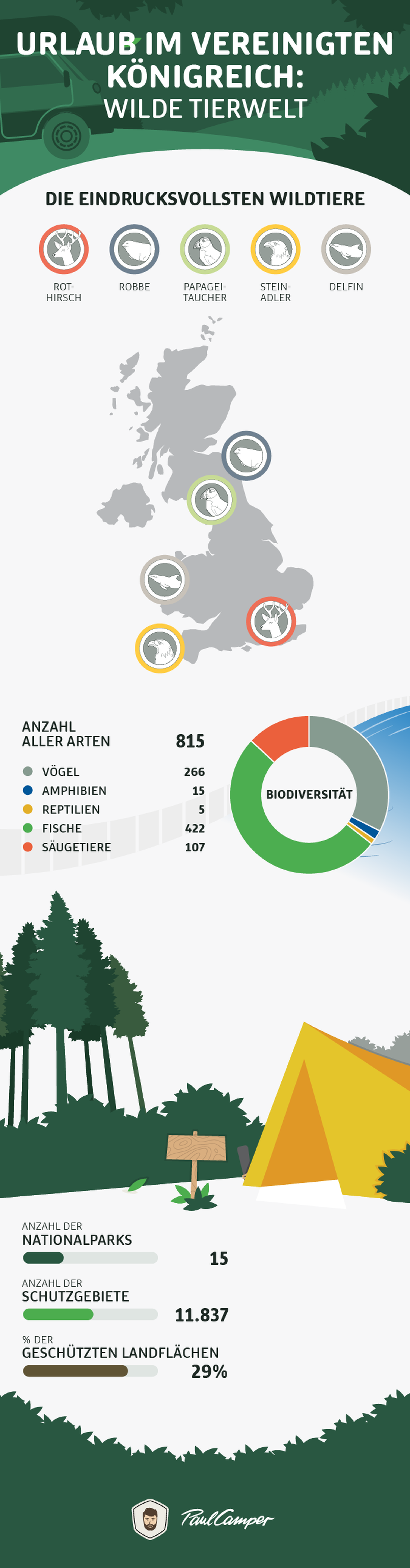 wilde tierweld infographic vereingtes koningreich