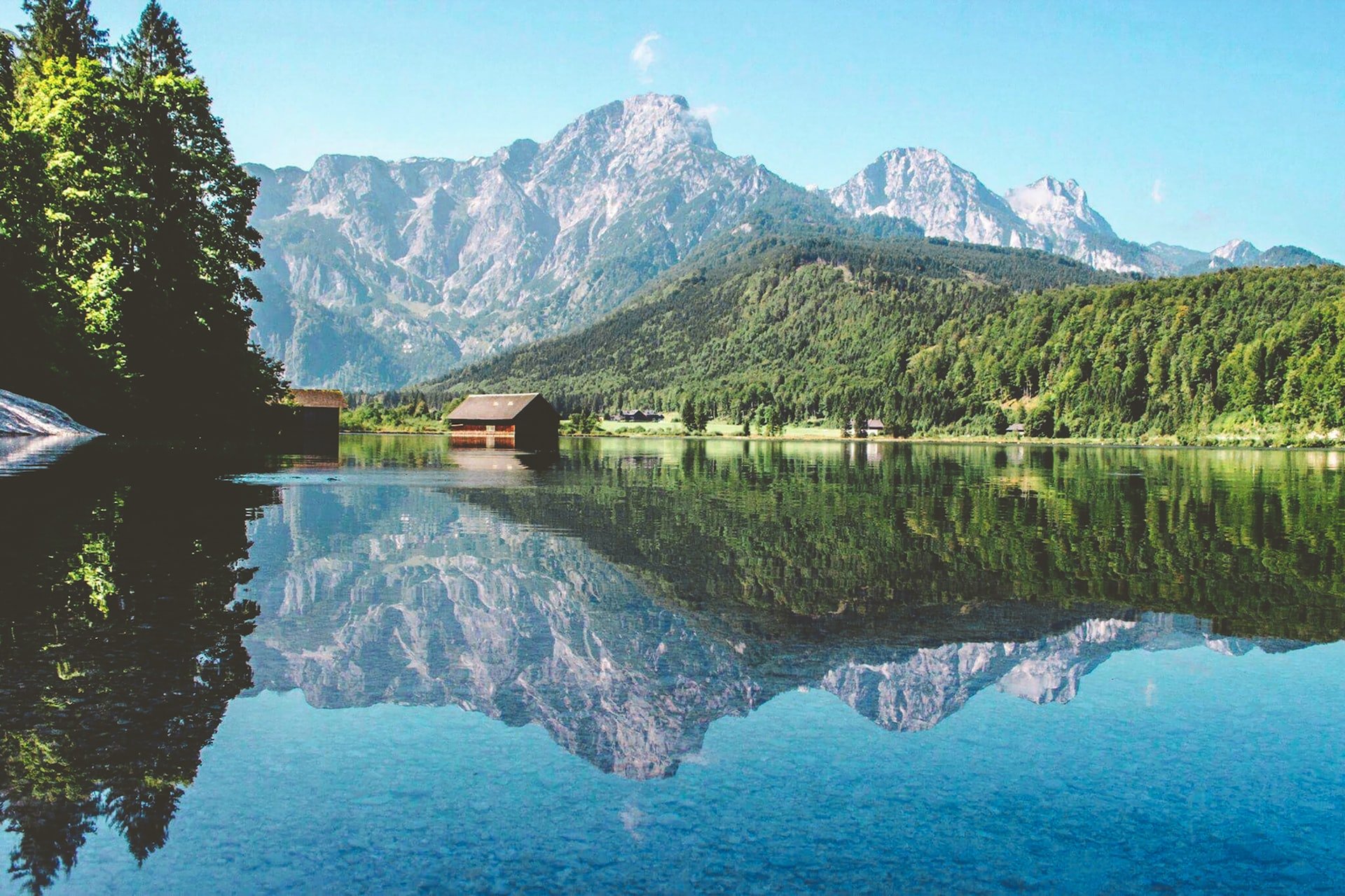 Österreich Alm See Berge
