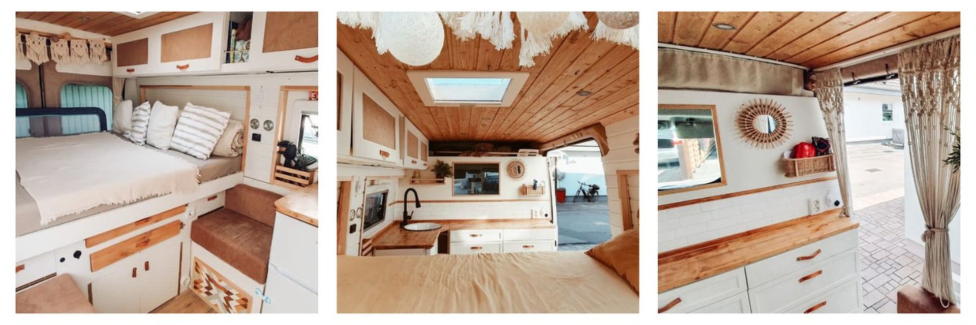 Selbstausgebauter Campingbus Boho Campingurlaub
