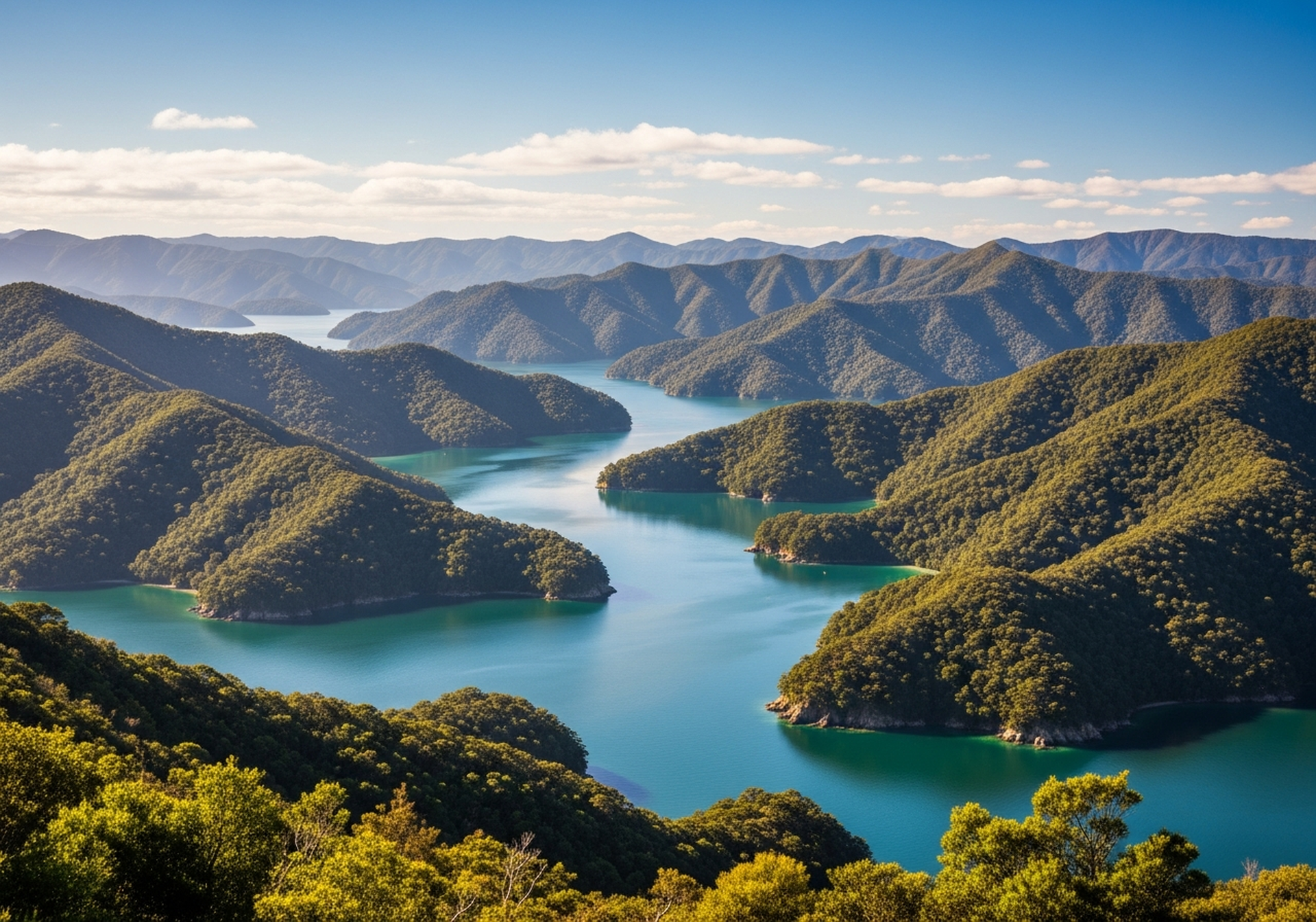 Marlborough Sounds – popular destination for campervan travellers.