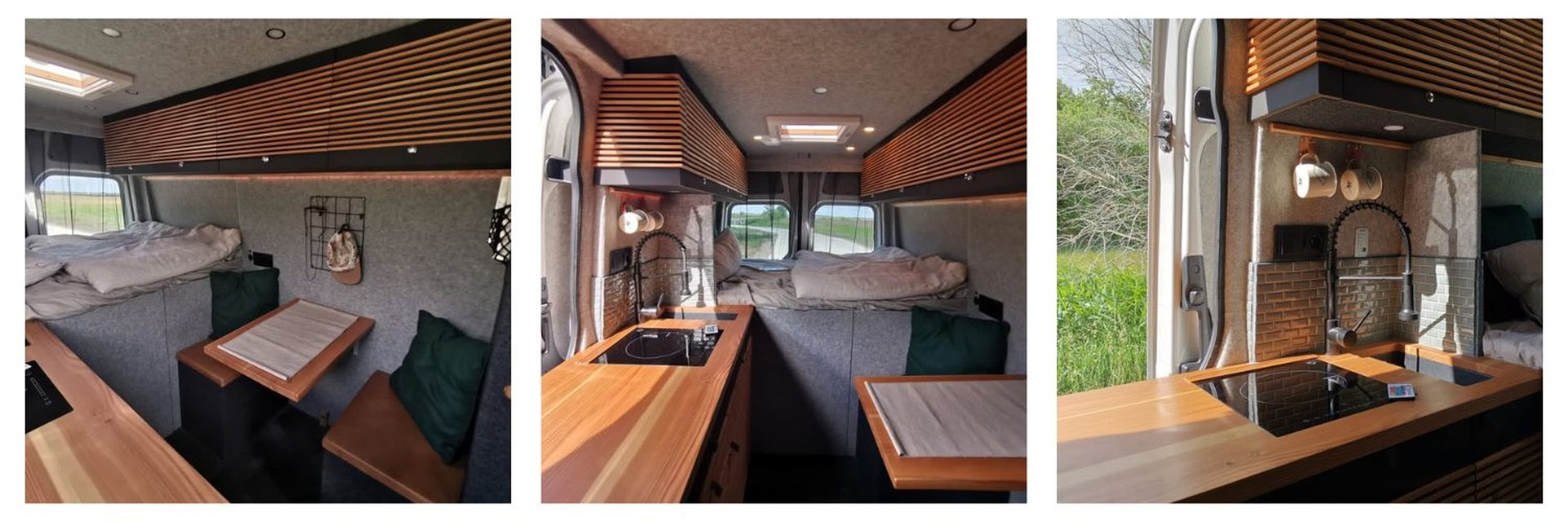Selbstausgebauter Campingbus Boho Campingurlaub