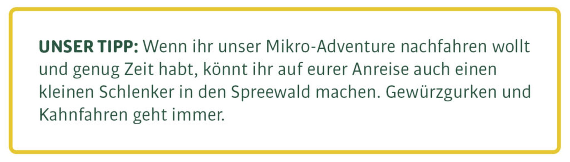 Tipp Eins Klettern in Brandenburg: Spreefahrt