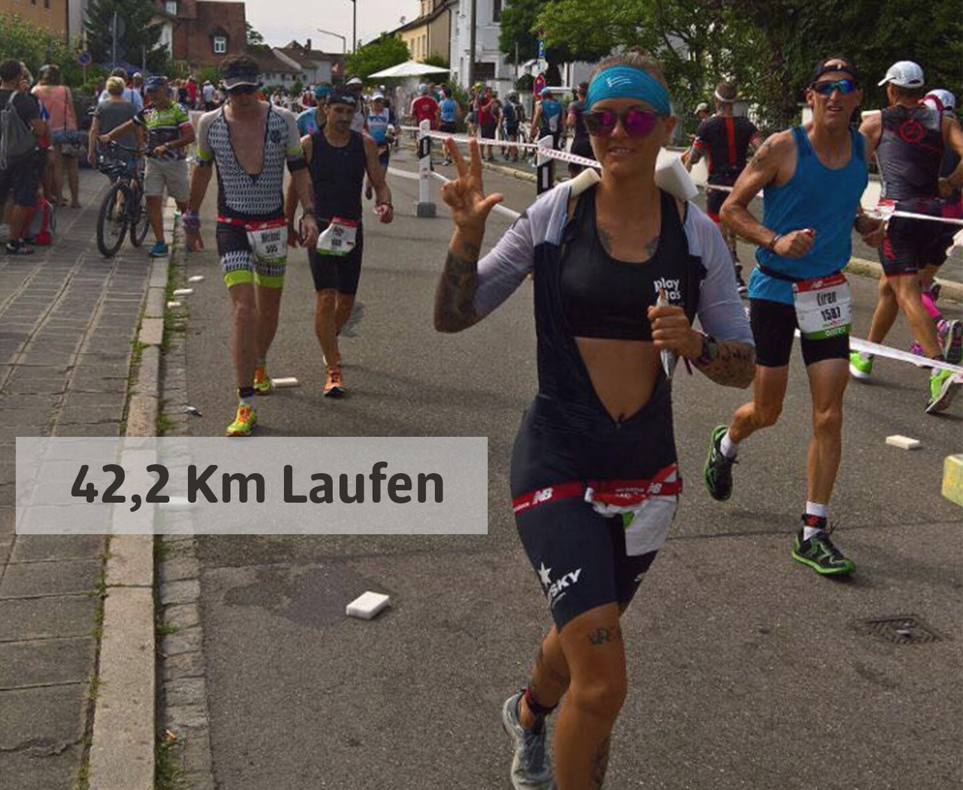 Triathlon-Camp, Teilnehmerin laufend
