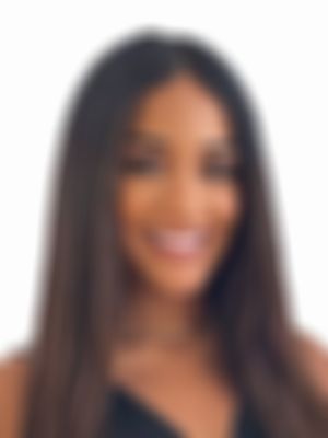 Marleine Attallah smiling, wearing a black top and a thin gold necklace, against a white background.