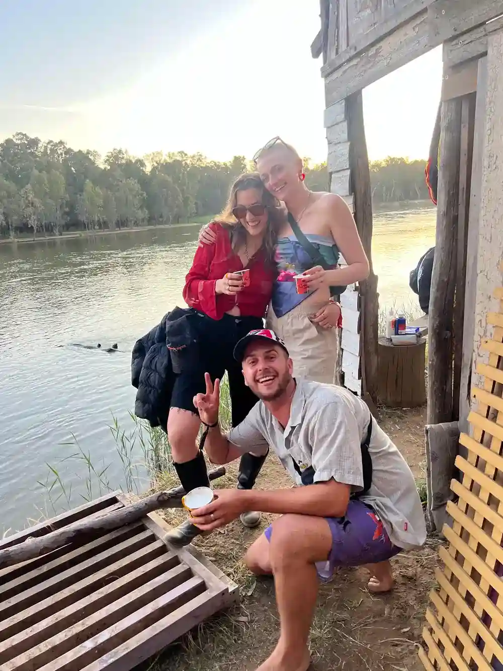 Tash, Rose and Nick at Strawberry Fields 2024