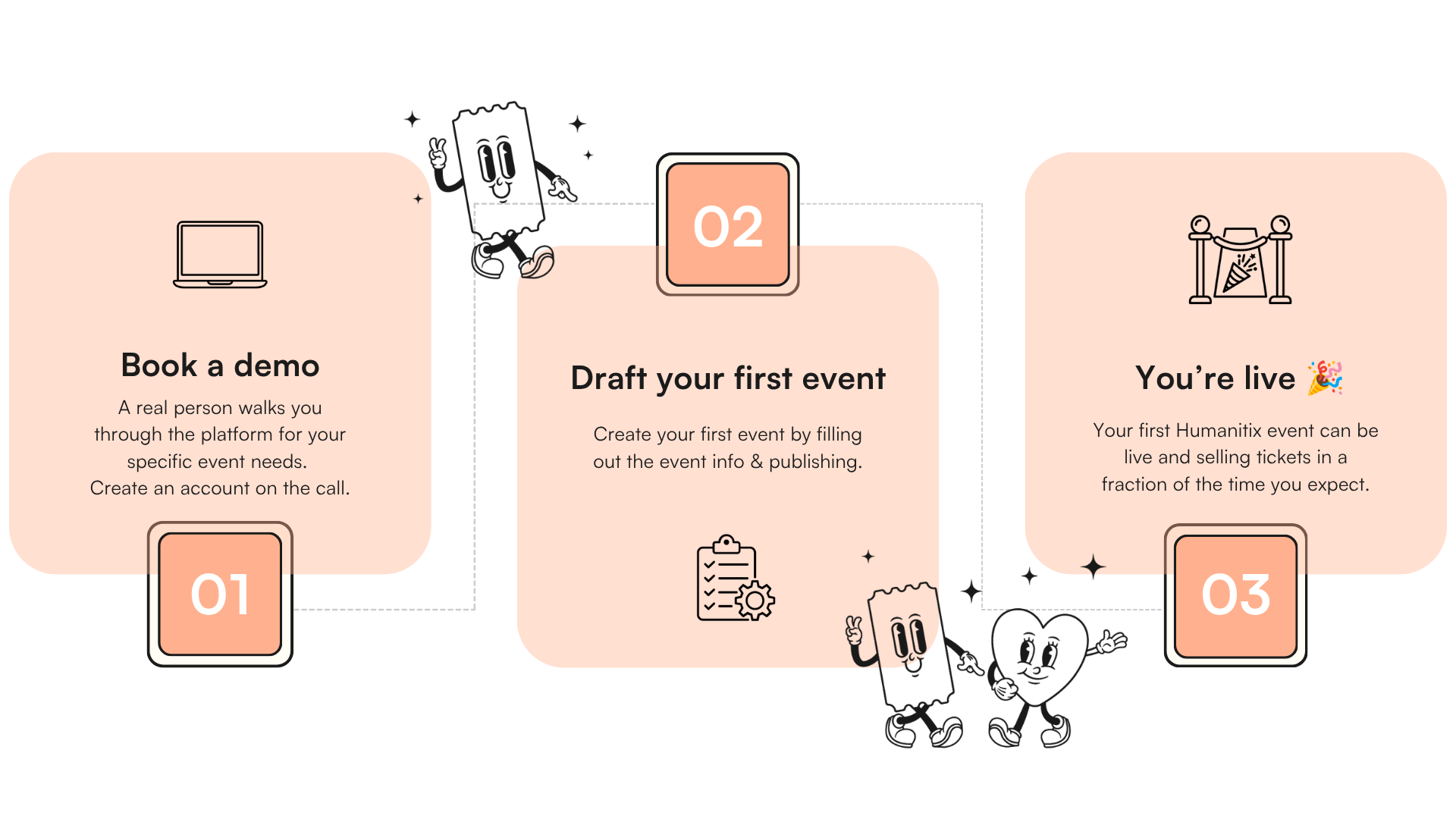 switch to humanitix in 3 easy steps