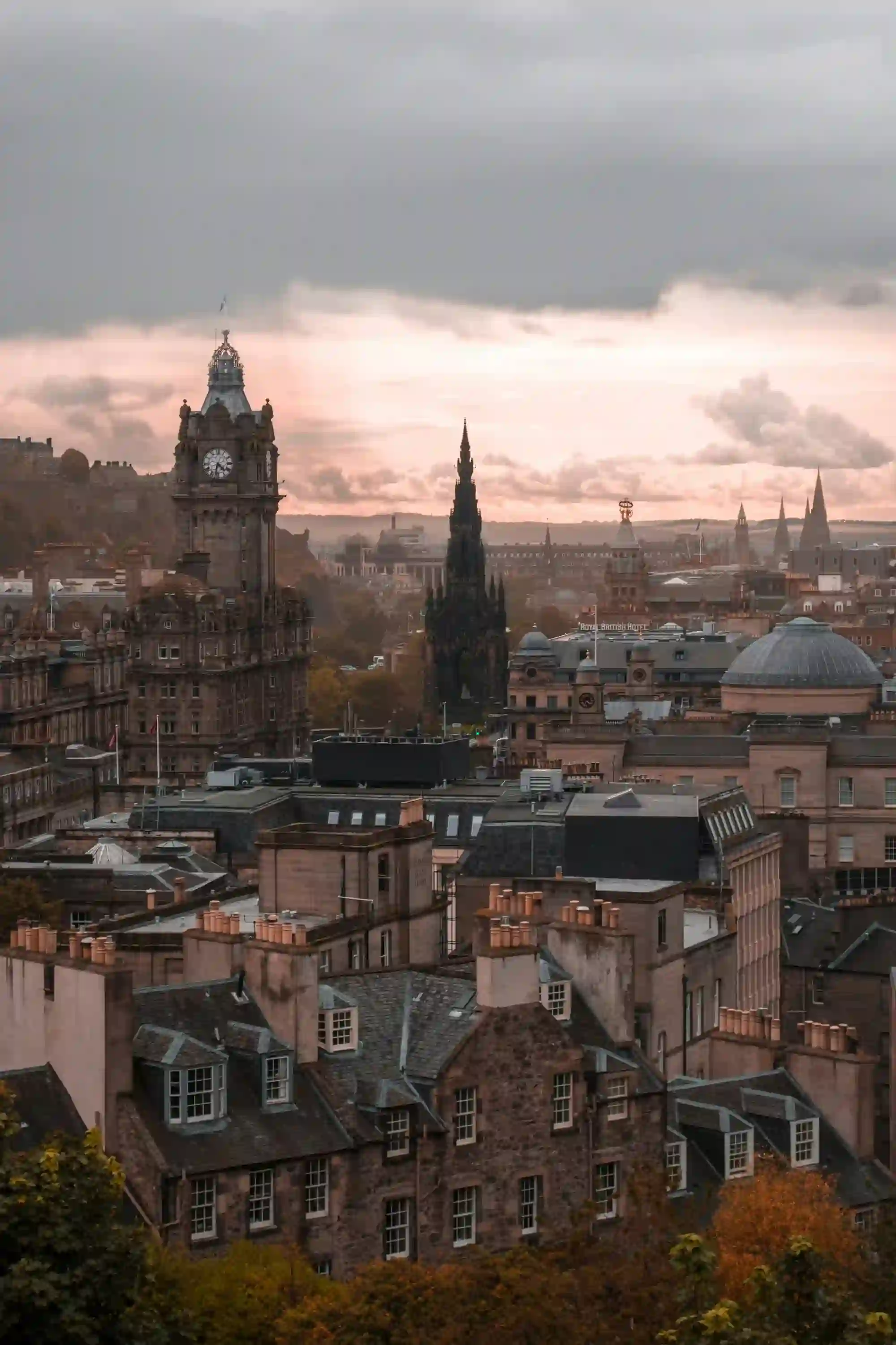 Edinburgh at sunset
