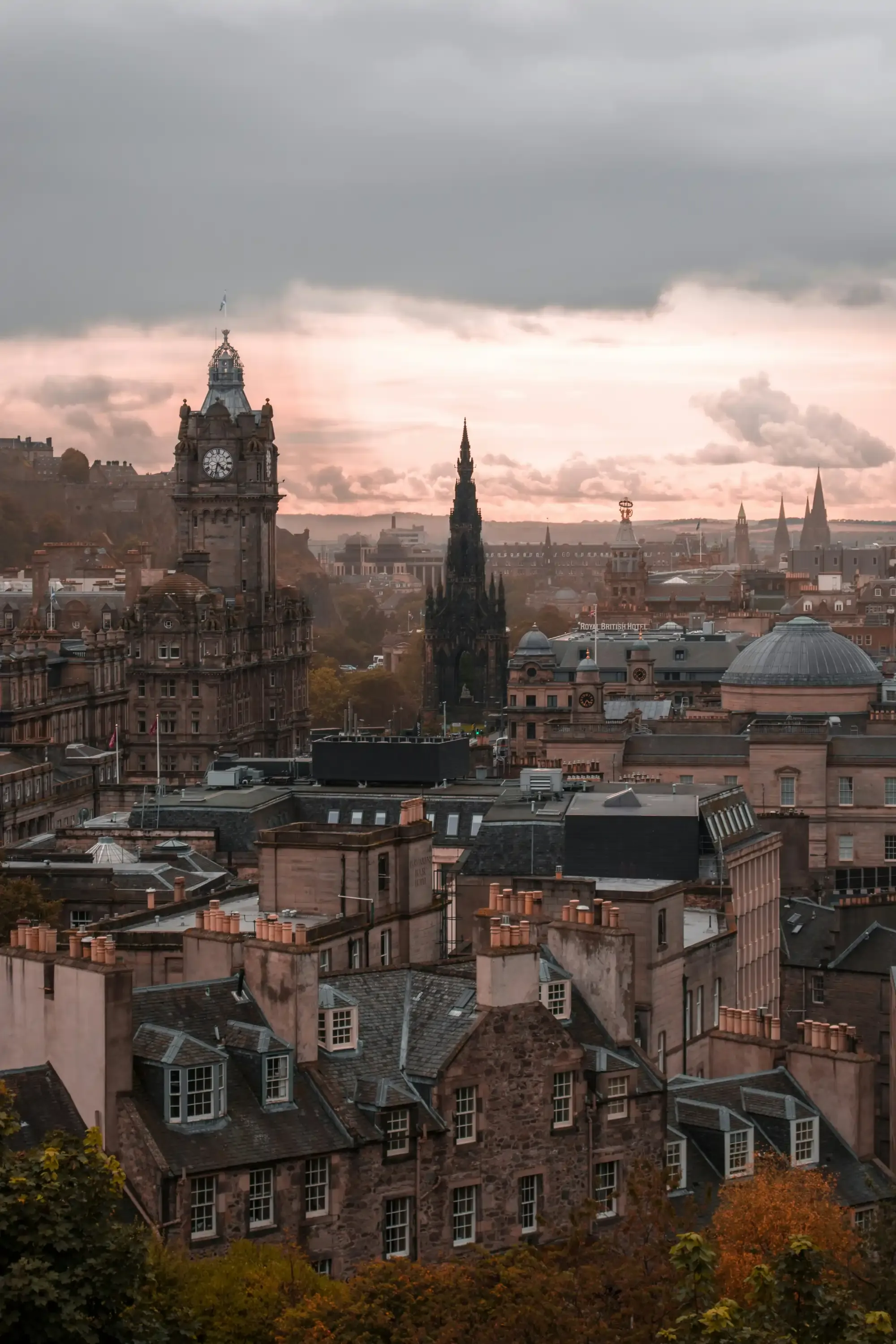 Edinburgh at sunset