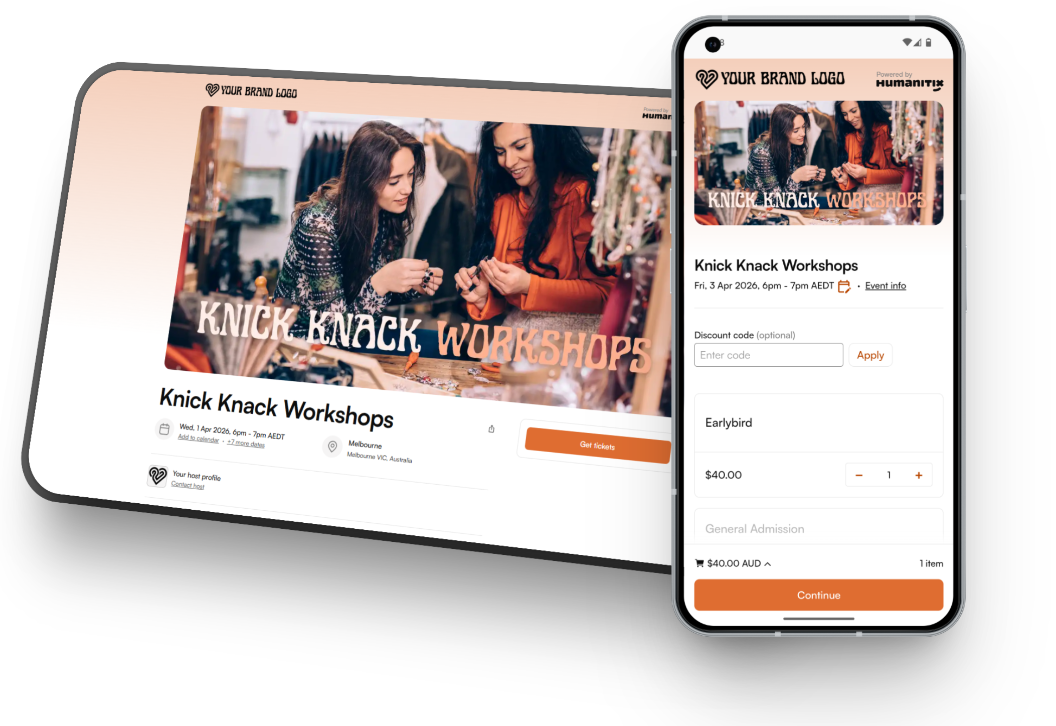 Create beautiful, mobile-friendly event pages in minutes