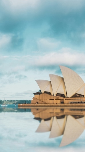 A photo of the Sydney Opera House.
