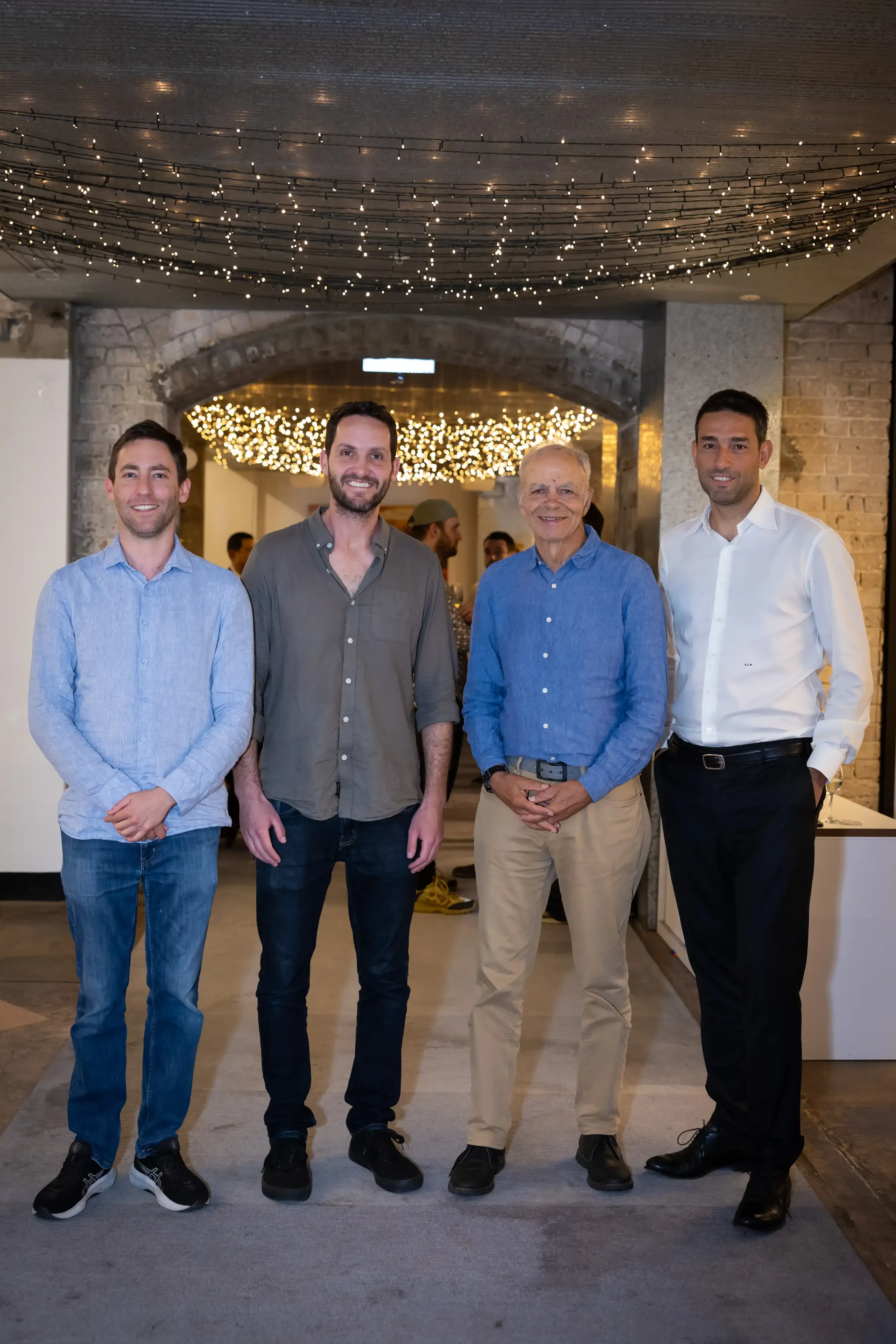 Josh, Adam, Peter Singer and Andrea La Mesa, co-CEO of The Life You Can Save