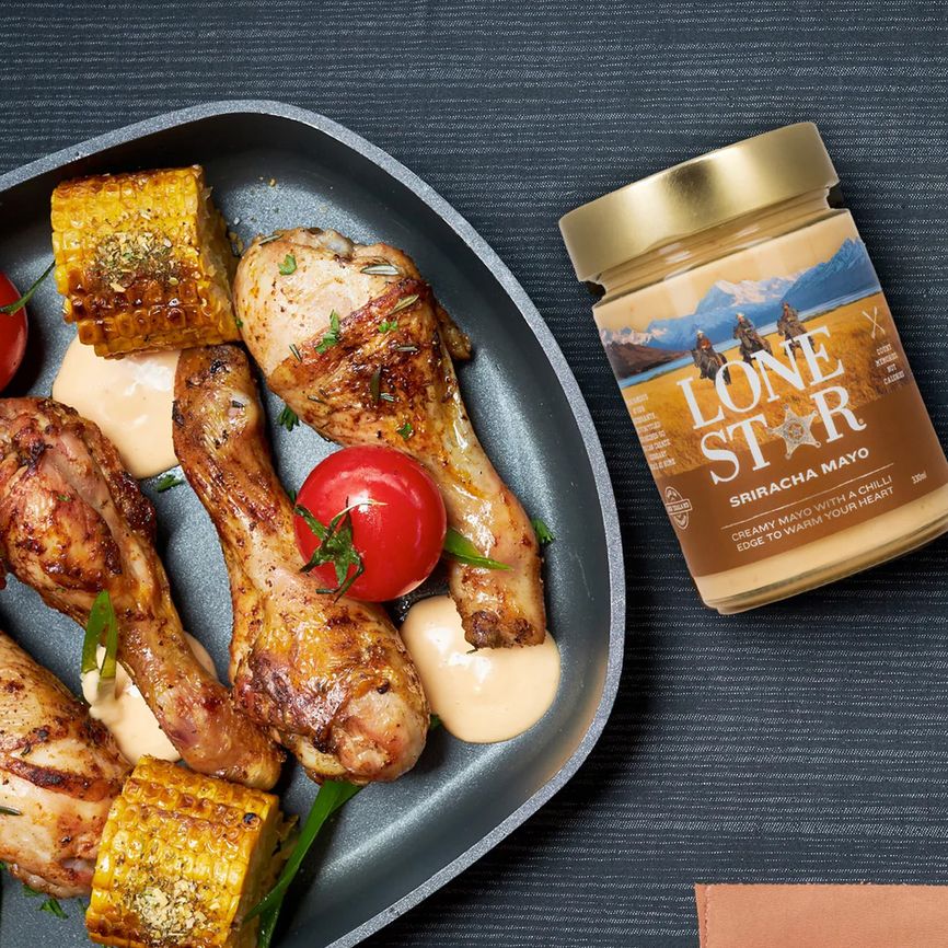 Baked chicken drumsticks in a tray, glazed with a rich honey soy marinade – a delicious and easy chicken recipe perfect for family dinners.          Ask ChatGPT