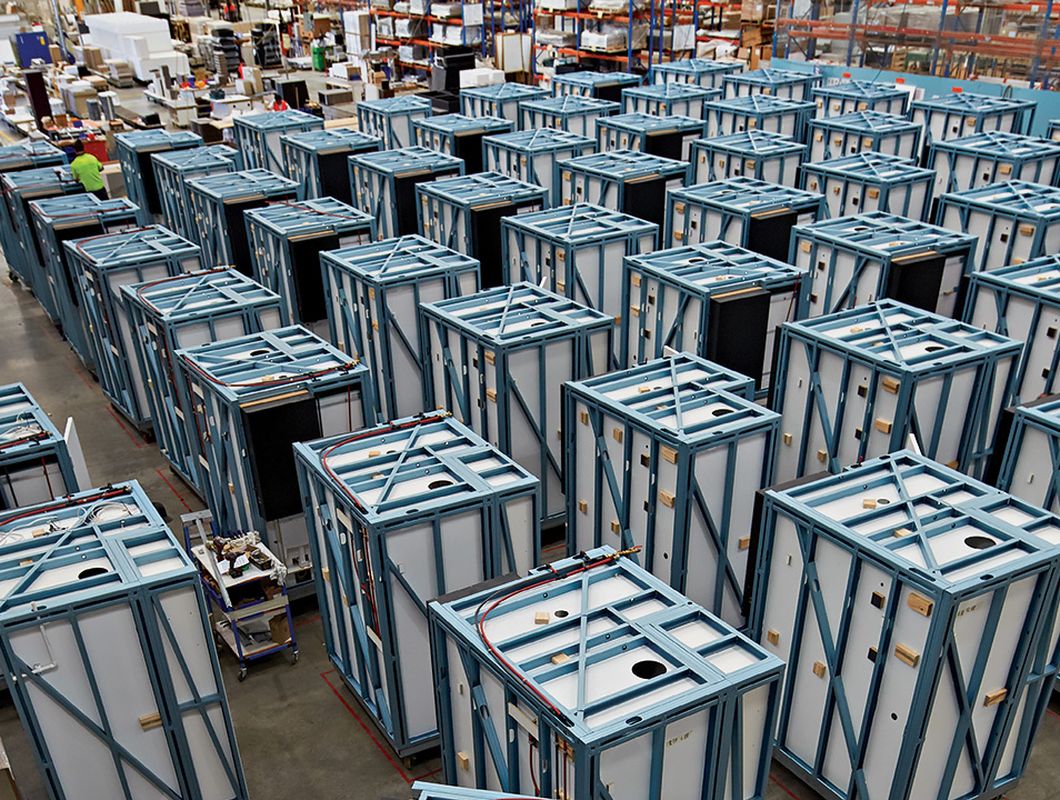 Framing made from TRUECORE® steel has helped Schiavello deliver bathroom pods with speed and efficiency.