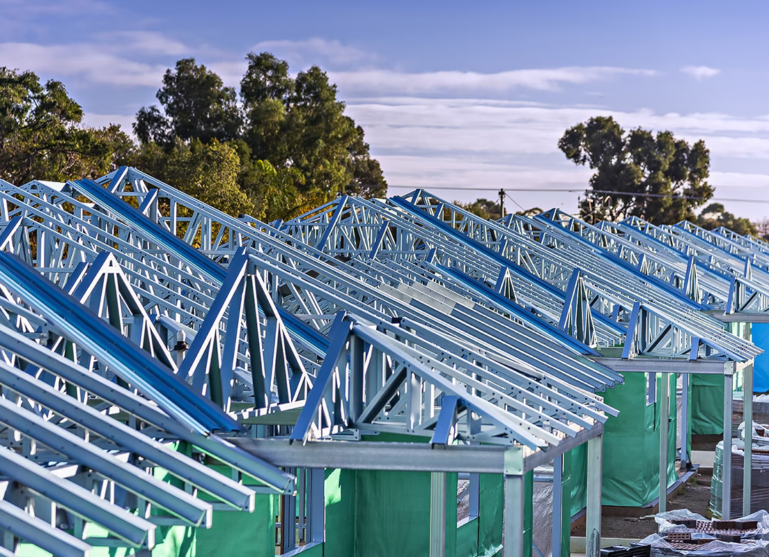 Framing made from TRUECORE® steel used for framing on retirement village builds