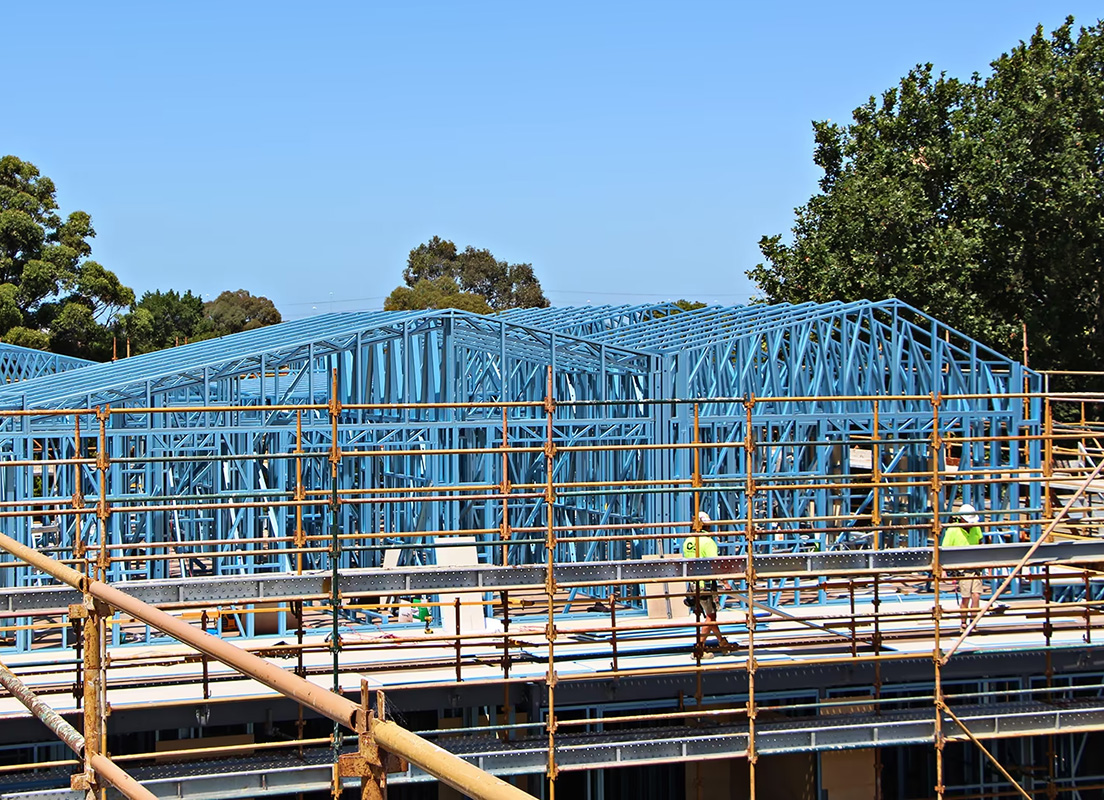 Dynamic Steel Frame - Zinnia Apartments framing made from TRUECORE® steel