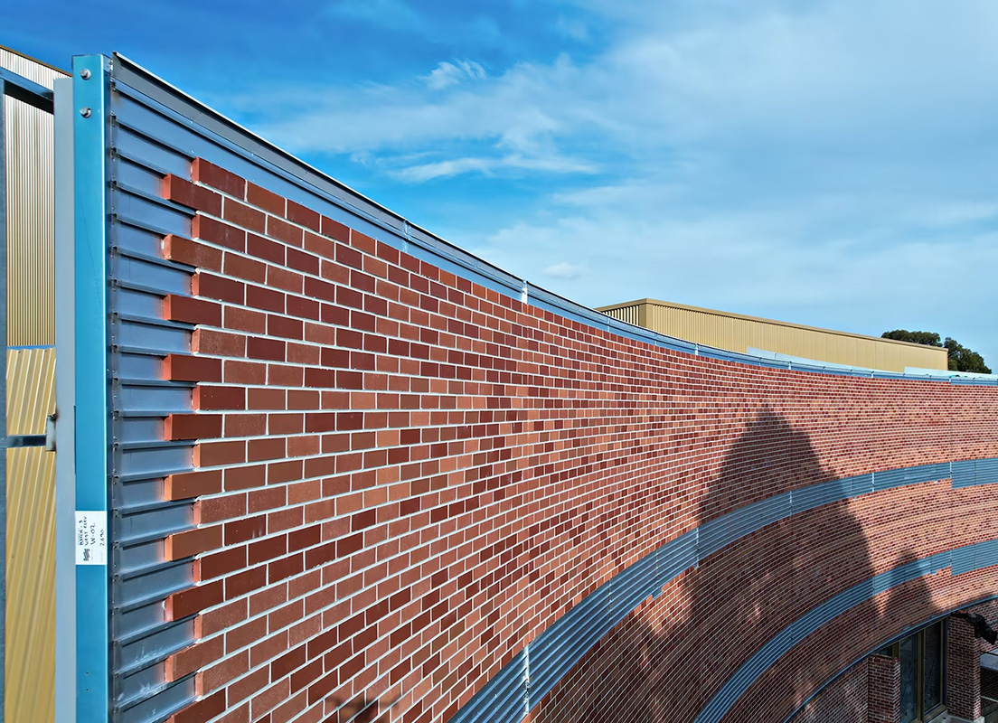 Framing made from TRUECORE® steel for prefrabricated building facades