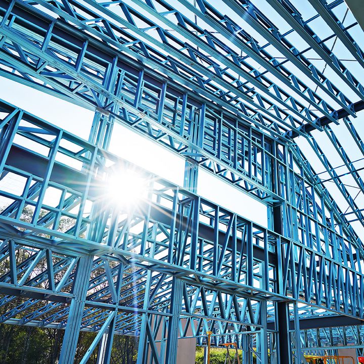 Framing made from TRUECORE® steel for school and university buildings