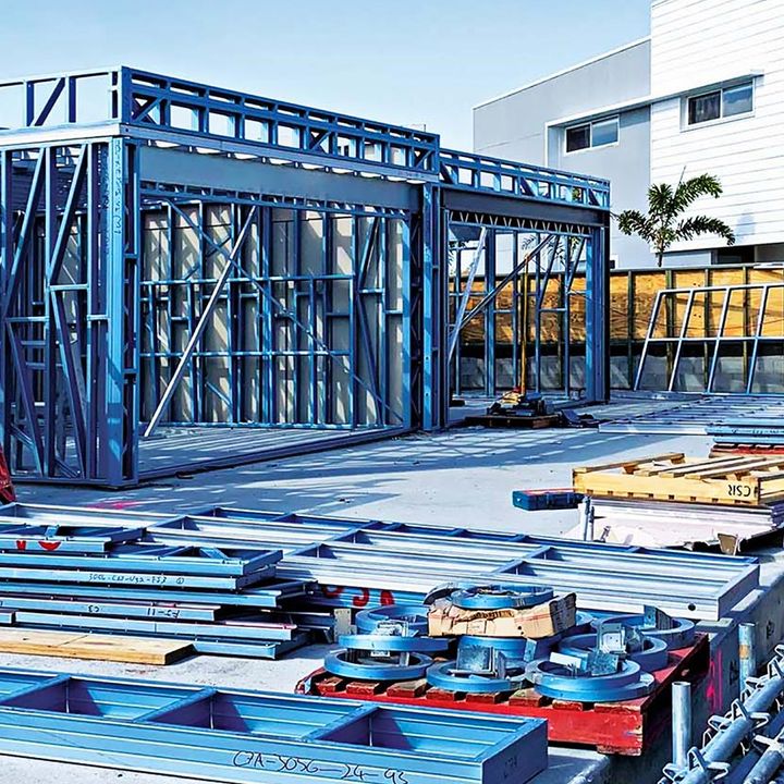 Framing made from TRUECORE® steel for townhouse developments