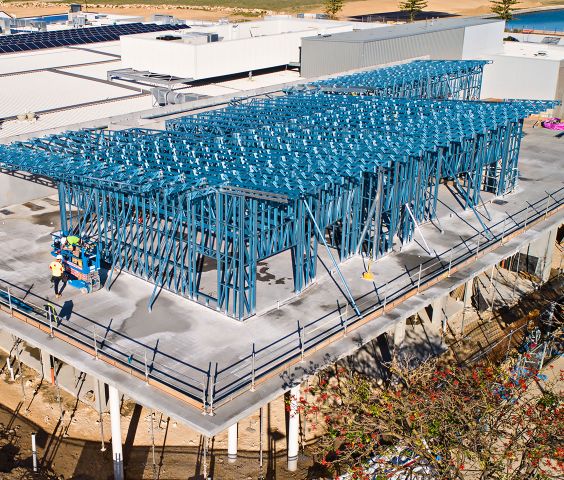 Steelscene and Badge Constructions delivered a fast and efficient build for this two-storey childcare centre, on a challenging narrow block. Framing was made from TRUECORE® steel.