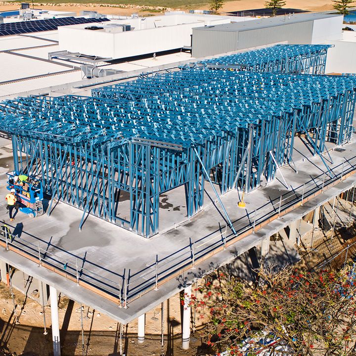 Steelscene and Badge Constructions delivered a fast and efficient build for this two-storey childcare centre, on a challenging narrow block. Framing was made from TRUECORE® steel.