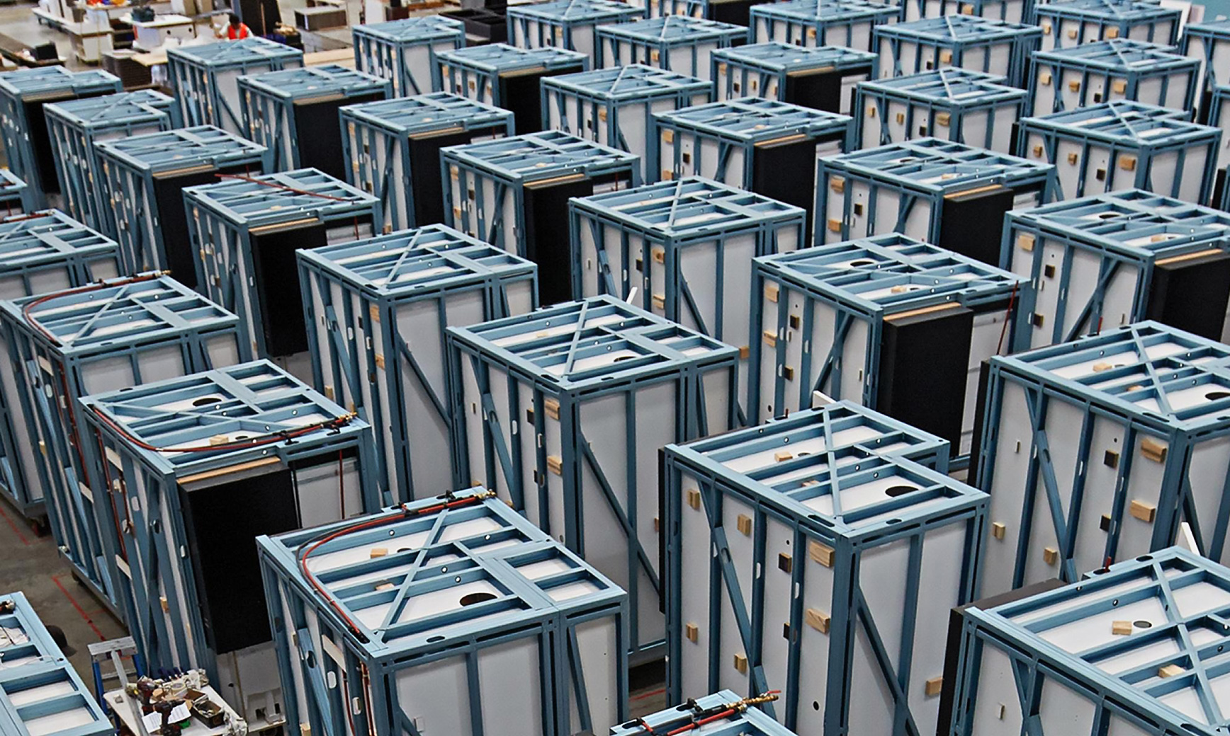 Framing made from TRUECORE® steel has helped Schiavello deliver bathroom pods with speed and efficiency.