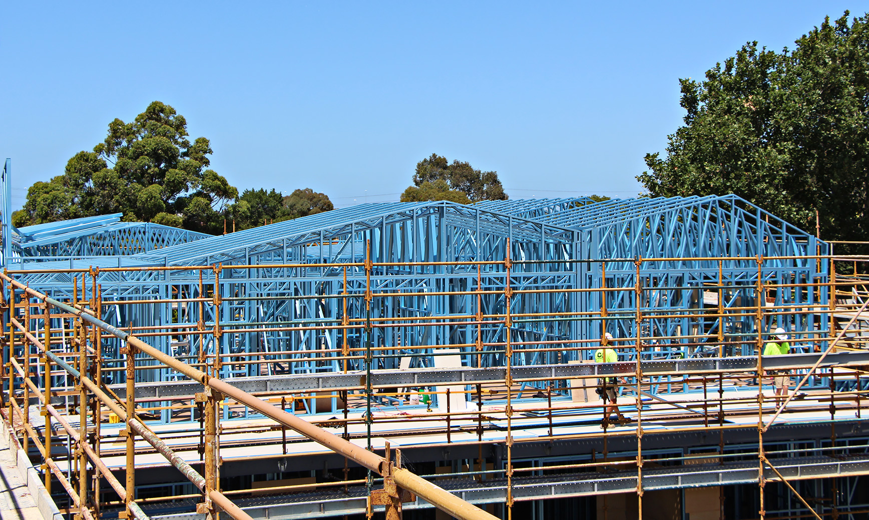 Dynamic Steel Frame - Zinnia Apartments framing made from TRUECORE® steel