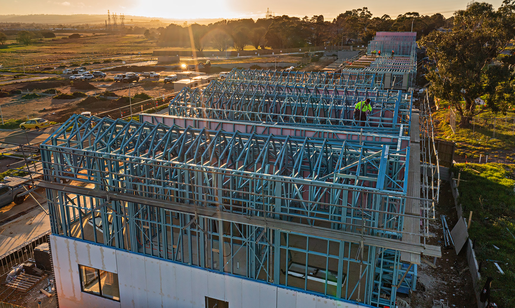 Lightweight and strong, framing made from TRUECORE® steel can be prefabricated off-site in a controlled environment, allowing quick and efficient installation even on tight and limited access sites.