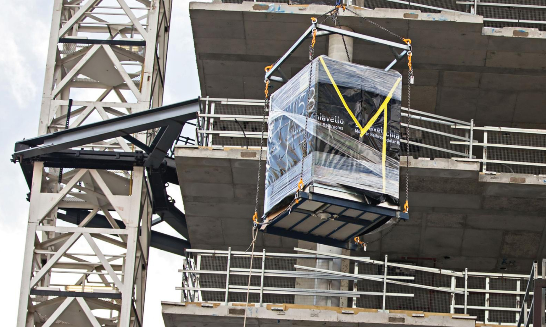 Framing made from TRUECORE® steel has helped Schiavello deliver bathroom pods with speed and efficiency.