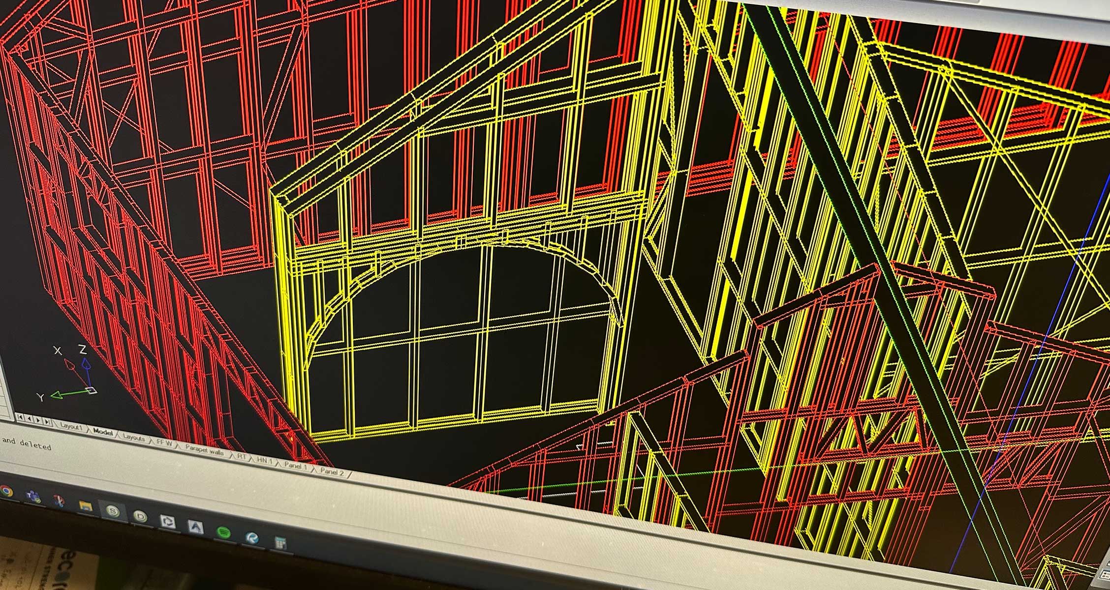 The curves that defined the 2023 Block using framing made from TRUECORE® steel