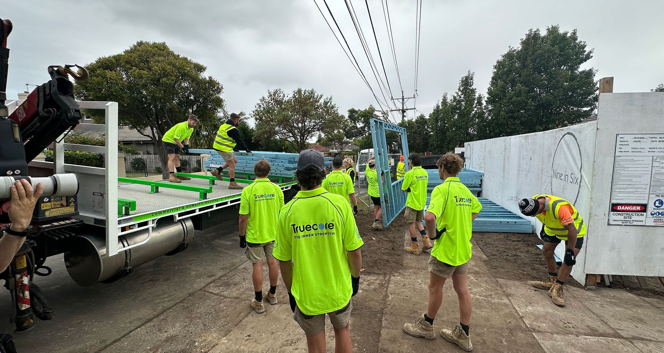 TRUECORE® steel can be prefabricated offsite and is light-weight