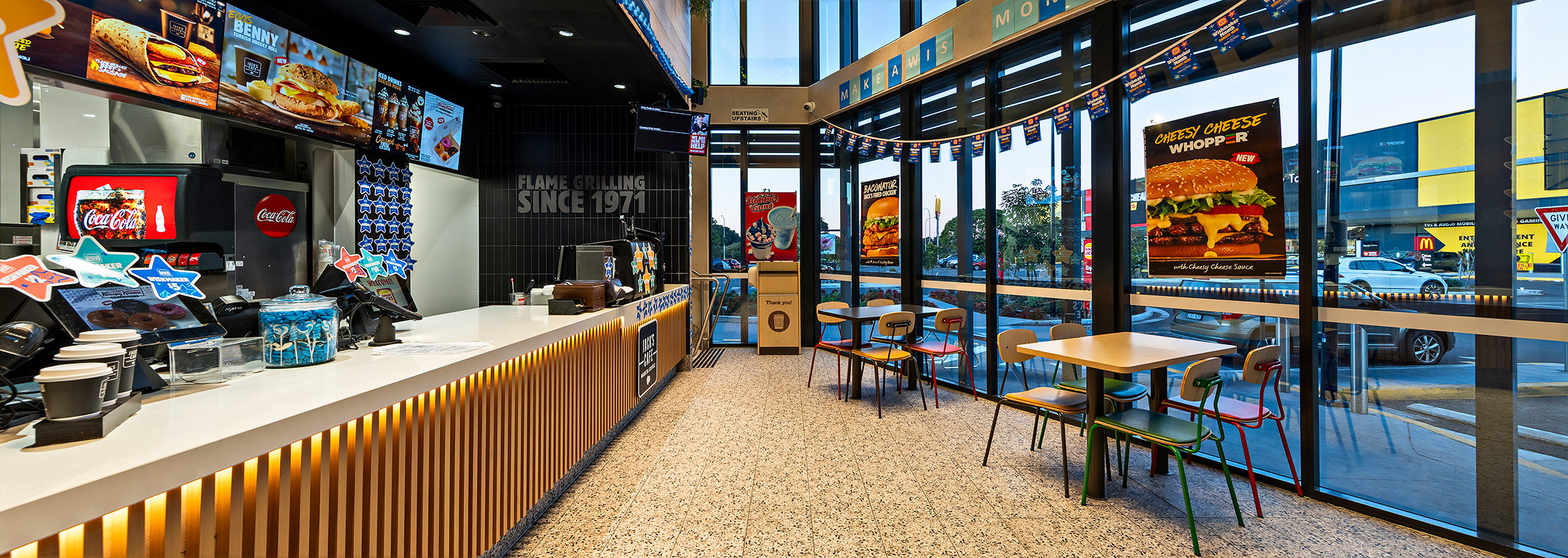 Hungry Jack’s, Warrawong leveraged the inherent strength and versatility of light gauge steel (LGS) framing made from TRUECORE® steel, to deliver a unique double-storey fast food outlet as part of a progressive mixed-use retail precinct.