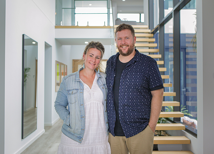 Carly and Wayne used Framing made from TRUECORE® steel on their new dream home.
