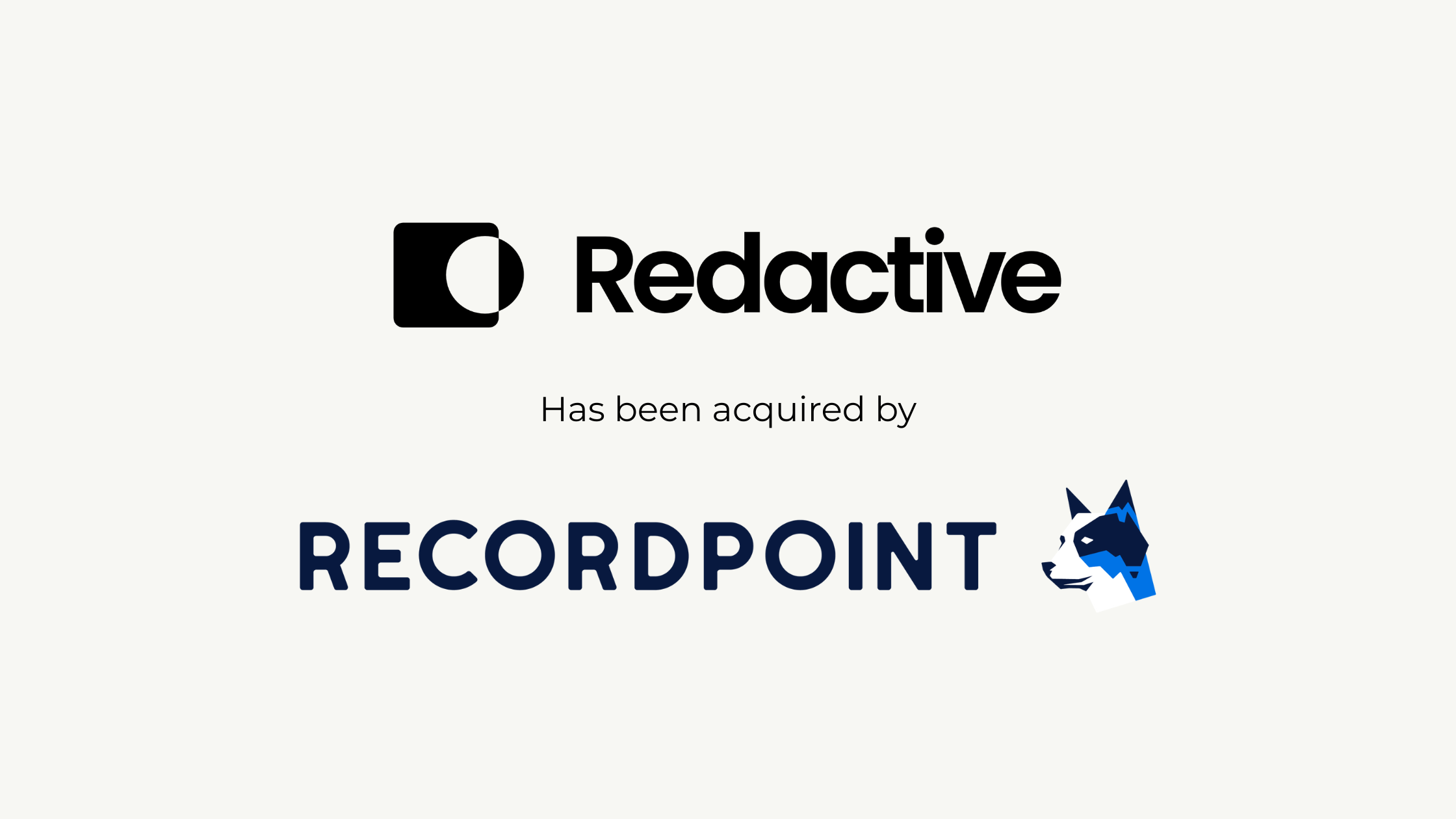 Redactive has been acquired by RecordPoint; a key step to build the future of AI Data Governance