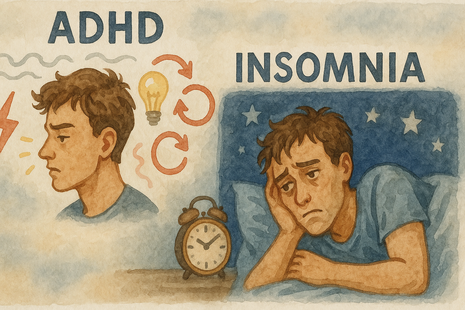Learn how ADHD and insomnia affect your focus, mood, and daily functioning. Understand the causes and symptoms, and get evidence-based ways to improve your sleep tonight.